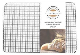 Premium Quality Stainless Steel Cooling Rack, Baking Rack, 12" X 17" - Oven Safe and Fits Half Sheet Pan Size...