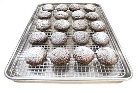 Premium Quality Stainless Steel Cooling Rack, Baking Rack, 12" X 17" - Oven Safe and Fits Half Sheet Pan Size... N6
