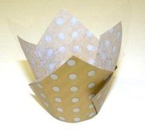 Cakesupplyshop Item#9910a - 24pack Decorative Tulip Cupcake Baking Cup Deocrations Liner (Gold &amp; Silver)