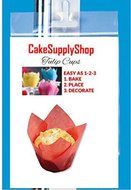 Cakesupplyshop Item#9910a - 24pack Decorative Tulip Cupcake Baking Cup Deocrations Liner (Gold &amp; Silver) N2
