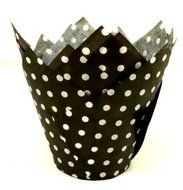 Cakesupplyshop Item#9910a - 24pack Decorative Tulip Cupcake Baking Cup Deocrations Liner (Gold &amp; Silver) N4