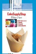 Cakesupplyshop Item#9910a - 24pack Decorative Tulip Cupcake Baking Cup Deocrations Liner (Gold &amp; Silver) N5