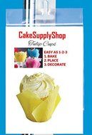 Cakesupplyshop Item#9910a - 24pack Decorative Tulip Cupcake Baking Cup Deocrations Liner (Gold &amp; Silver) N7