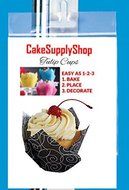Cakesupplyshop Item#9910a - 24pack Decorative Tulip Cupcake Baking Cup Deocrations Liner (Gold &amp; Silver) N9