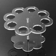 VORCOOL Acrylic Ice Cream Cone Holder Stand with 8 Holes (Transparent) N3