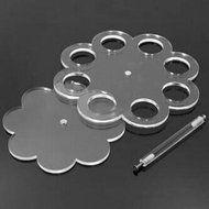 VORCOOL Acrylic Ice Cream Cone Holder Stand with 8 Holes (Transparent) N6