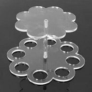 VORCOOL Acrylic Ice Cream Cone Holder Stand with 8 Holes (Transparent) N7