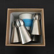TANGCHU Ball Russian Piping Tips Set 1PC Tulip Stainless Steel Sphere Cream Icing Piping Nozzles DIY Baking Tools... N10