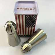 TANGCHU Ball Russian Piping Tips Set 1PC Tulip Stainless Steel Sphere Cream Icing Piping Nozzles DIY Baking Tools... N21