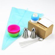 TANGCHU Ball Russian Piping Tips Set 1PC Tulip Stainless Steel Sphere Cream Icing Piping Nozzles DIY Baking Tools... N25