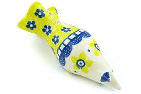 Polish Pottery Pie Bird 4-inch Sunshine N2