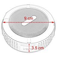 Portable Wireless Bluetooth Outdoor Speaker, with Suction Cup/Mic/Hands-Free Speakerphone, Gray N7