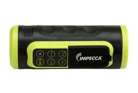 Impecca Bluetooth Bicycle Speaker with Headlight (Green) N3