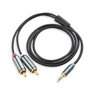 Cable Matters Gold Plated 3.5mm to 2RCA Stereo Audio Cable 3 Feet N2