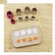 Astra Shop Vegetable Cutter Shapes Set ( 8 Piece) - Mini Cookie Cutters, Super Cute Vegetable Presses Stamps for... N2