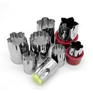 Astra Shop Vegetable Cutter Shapes Set ( 8 Piece) - Mini Cookie Cutters, Super Cute Vegetable Presses Stamps for... N5