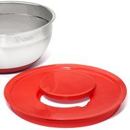 Cheffy Stainless Steel Mixing Bowls with Lids and Grater Attachments, Set of 5 N7
