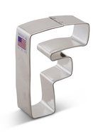 Ann Clark Letter F Cookie Cutter - 3 Inches - Tin Plated Steel