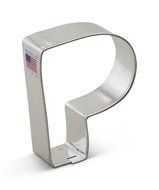 Ann Clark Letter P Cookie Cutter - 3 Inches - Tin Plated Steel