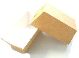 Easy Bake Paper Mini Loaf Pans - Small Rectangle Loaf 3 1/8&#039;&#039; x 1 9/16&#039;&#039;x 1 5/8&#039;&#039;- Beige - 25pcs N2