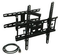 Mount-It! Articulating TV Wall Mount Corner Bracket, VESA 400 x 400 Compatible, Stable Dual Arm Full Motion, Swivel...