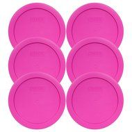 Pyrex 7201-PC Round 4 Cup Storage Lid for Glass Bowls (2, Pink) N3