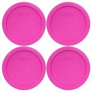 Pyrex 7201-PC Round 4 Cup Storage Lid for Glass Bowls (2, Pink) N4