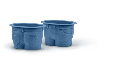 Fred &amp; Friends MUFFIN TOPS Denim-Style Baking Cups, Set of 4