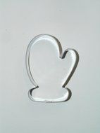 Mitten Cookie Cutter cake topper winter ice skating