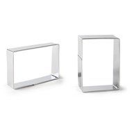 Bakerpan Stainless Steel Cookie Cutter Rectangles Set of 2