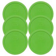 Pyrex 7402-PC Round 6/7 Cup Storage Lid for Glass Bowls (6, Green)