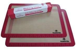 Silicone Baking Mat Set (3) 2 Half Sheets + 1 Qtr Sheet - Professional Grade Non Stick Cookie Sheet - Super Strong...