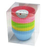 KAIL 24 Pcs Reusable Silicone Baking Cups -Cupcake Liners -Muffin Cups [6 Heart-Shaped , &amp; 6 Round Cups , &amp; 6... N19