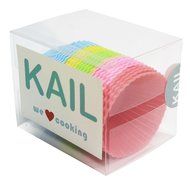 KAIL 24 Pcs Reusable Silicone Baking Cups -Cupcake Liners -Muffin Cups [6 Heart-Shaped , &amp; 6 Round Cups , &amp; 6... N20