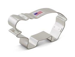 Ann Clark Hippo Cookie Cutter - 4 Inches - Tin Plated Steel