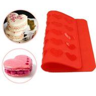 30 Hearts Silicone Pastry Cake Macaron Macaroon Oven Baking Mould Sheet Mat DIY Must Have