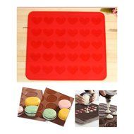 30 Hearts Silicone Pastry Cake Macaron Macaroon Oven Baking Mould Sheet Mat DIY Must Have N3