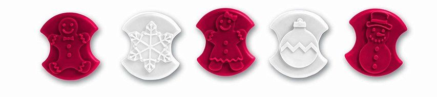 Chef'n Christmas Cookie Stamp and Cutter Set (Holiday Shapes) N24