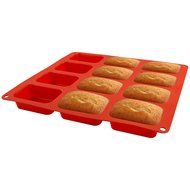 Zenware Circular and Rectangular Non Stick Silicone Baking Mold Tray 3-in-1 Set for Cupcakes, Muffins and Brownies N6