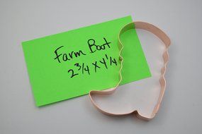 Farm Cowboy Boot Cookie Cutter N2
