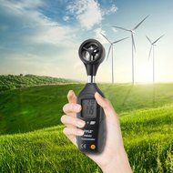 Pyle PMA82 Digital Anemometer and Thermometer for Measuring Wind Speed N4