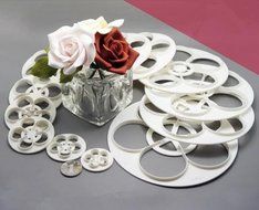 Cookie Cutters Plastic Fondant Rose Flower Decorating Cookie Mold Gum Cake Sugarcraft Paste Cutter Tool 1 Set... N2