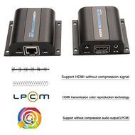 AGPtek 60m HDMI Network Extender Over Single Cable with IR ,Cat5e/6 Ethernet Cable 3D&amp;1080P Supported Compatible... N12