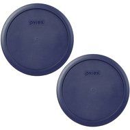 Pyrex Blue 7 Cup Round Storage Cover 7402-PC for Glass Bowls 4 Pack N3