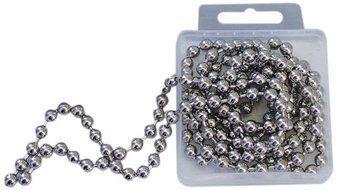 R &amp; M 2719 Nickle Plated Brass Pie Weight Chain, 72-Inches