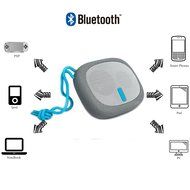 HWAY Mini 2600mah Power Bank with Wireless Portable Bluetooth Speaker (Blue) N4