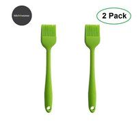 Silicone Basting Brush - 2 Pack Mini Blue Silicone Coated Pastry Brush - High Temperature Resistant Brush. Perfect... N3