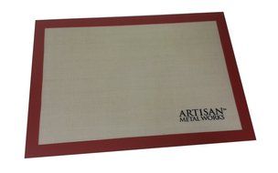 Artisan Silicone Baking Set with Mat Liners for Half-Size Cookie Sheets with Red Border, 16.5 x 11 inches, 2-... N9