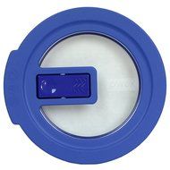 Pyrex 7200-NLC Blue No-Leak Vented Round Storage Lid Cover for 2 Cup Bowl (4-Pack) N2