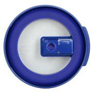Pyrex 7200-NLC Blue No-Leak Vented Round Storage Lid Cover for 2 Cup Bowl (4-Pack) N4